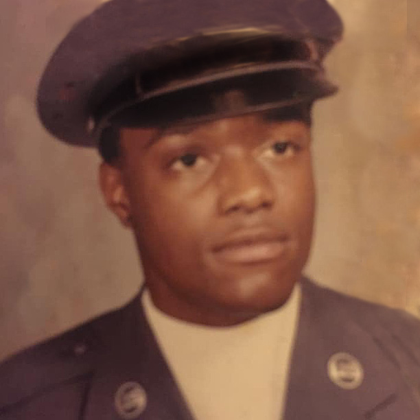 Bobby Newsome in military uniform
